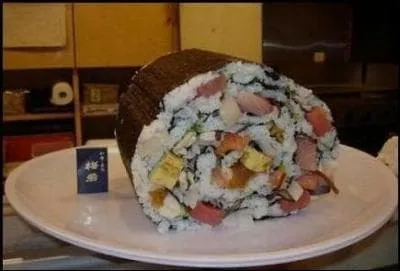 Which food is not included in sushi?