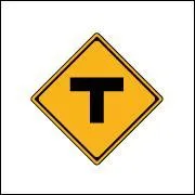 Is the meaning of the picture 'T- intersection ahead'?