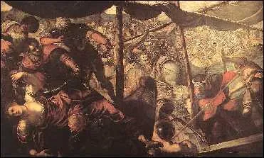 Who painted 'Battle Between the Turks and the Christians'?