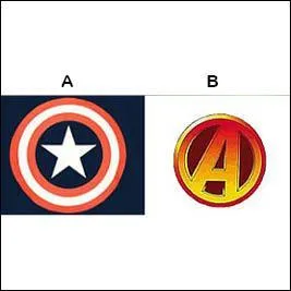 Which logo represents Captain America?