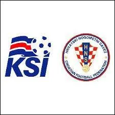 What was the score of the first leg between Iceland and Croatia?