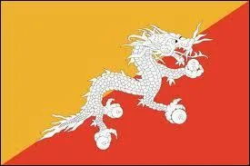 Flags and dragons - Which neighboring country of China has this flag with a dragon?
