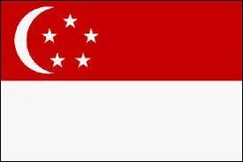 Twin flags (2) - Here is the flag of Singapore. If we remove its stars and moon, we obtain the flag of ...