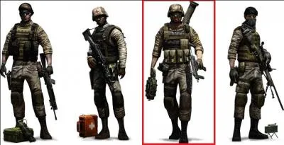 Which is starting weapon for Engineer class?