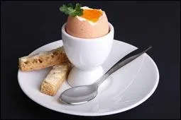 The perfect ... egg should have a firm white and a runny yolk. Cook it in boiling water for 3-4 minutes.