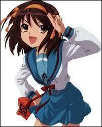 This given girl appears in the anime 'The Melancholy of Haruhi Suzumiya. '
