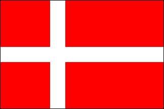This is the Danish flag. If the red background becomes blue and the white cross becomes yellow, which country will be represented?