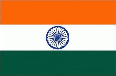 If, on the Indian flag, the central motif became an orange disc, which nation would have its colors represented?