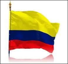 Add to this flag of Colombia a coat of arms in its center. It will represent a coat of arms with a condor perched on it. Which nation will see its banner represented here?