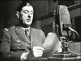 Where is de Gaulle on June 18, 1940?