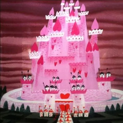 So pink you'd think it was made of sugar, it's the castle from the film... ?