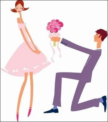 Why do men bend down on one ... to propose?