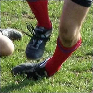 The player stumbled and twisted his ... .