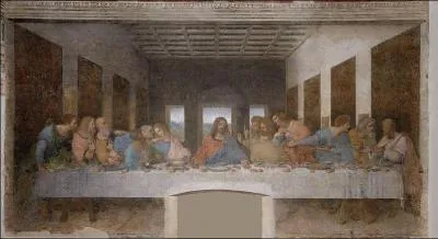 Regarding the  Last Supper  mural by Leonardo da Vinci - Which of these facts is true?