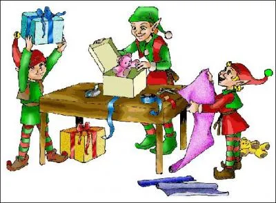 ... are similar in appearance to humans, but are around 1 metre tall. A Christmas elf lives with Santa Claus and helps him to make toys.