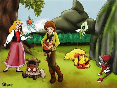 Which character from Taran and the Magic Cauldron is represented by the Pokemon Gruikui in the photo?