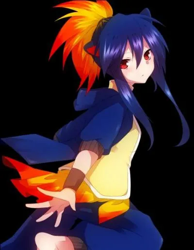 We now have a fire-type Pokemon. An evolved form of a Johto starter. Before each battle, it turns its back and shows off the power of its flames.