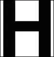 How many axes of symmetry does the letter H have?