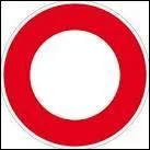 How many axes of symmetry does the no-traffic sign have?