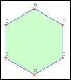 This polygon is a regular hexagon, it has ... axes of symmetry.