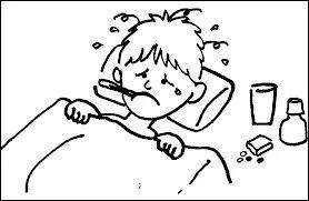 I won't be at work because I have ___ ___ ___ flu