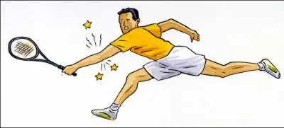 I have got a ... in my elbow. I can't play tennis anymore.