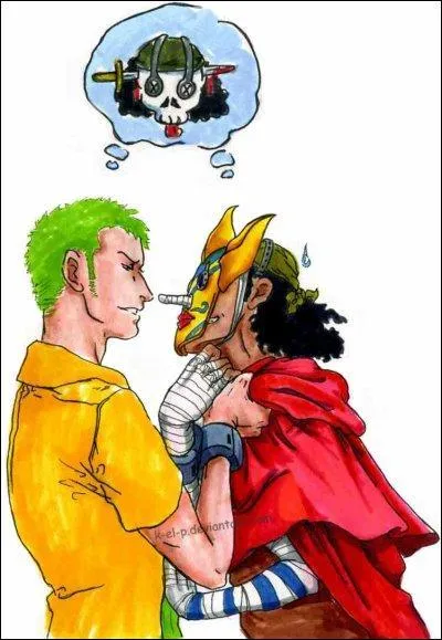 Who will die with a sword in their skull?