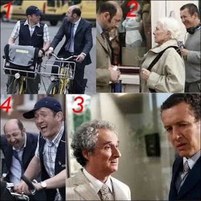 Which of these four images does not belong to the film Bienvenue chez les Ch'tis?