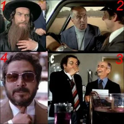 Which of these four images does not belong to the film The Adventures of Rabbi Jacob?