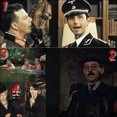 Which of these four images does not belong to the film: Papy fait de la resistance?