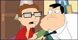 Which of these men wears a wig because of an anti-acne medication?