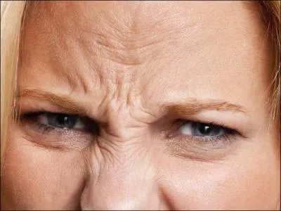 This women must be expressing...at something.