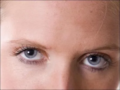 What gaze of this woman suggests?