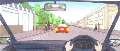 You are travelling at 70 km/hr. going straight however there is a car stopping in front of you. What are cautions you should do?
On both side of the road are pedestrians might walk on the front stopped car you will accelerate your speed.