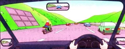 You are travelling at 90 km/hr. on the expressway. What are cautions you should do?
The front vehicle must proceed in sufficient distance and the other vehicles might come into the lane, cutting forcefully and proceeds a safe distance in front of a car.