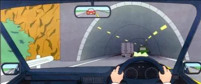 You are travelling at 60 km/hr. on the oncoming tunnel what are cautions you should do?
The oncoming car's driver must be glare blinded and might goes to your lane so be cautious about it.