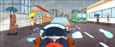 At Rainy days you are travelling at 30 km/hr. on a congested roadway. What are cautions you should do?

The road surface is wet, so if you put a strong brake it is slippery, so be careful of suddenly use of brakes.