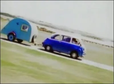 Which weather-themed hit featured this Fiat 600 Multipla in the video?