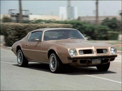 Which television detective drove this golden Firebird?