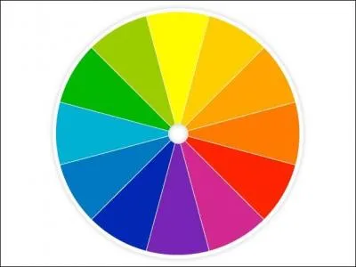What are the primary colours of the color wheel?