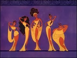 At the start of the cartoon, several Muses sing about the kidnapping of little Hercules. How many are they?