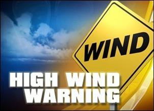 How strong does the wind have to be for a High Wind Warning to be Issued?