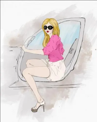 She went to a beautiful resort in ___ Alps, by car