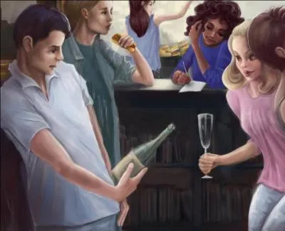 She was ___ only girl there who I knew