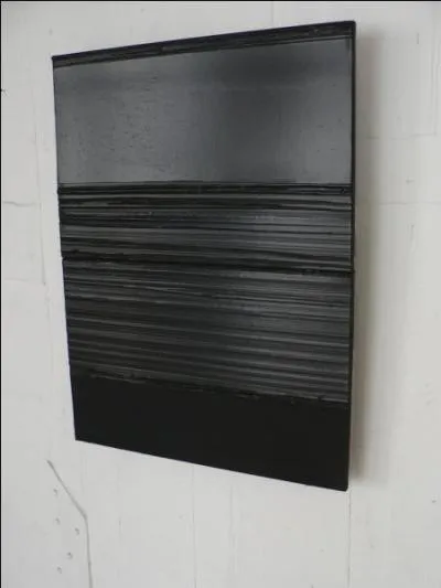 He is the painter of black. His paintings are called outre-noir or noir-lumiere .