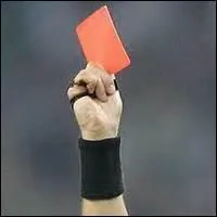 Who was the last World Cup player to receive a red card?