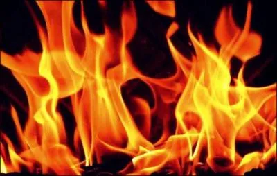 The great fire appeared in...