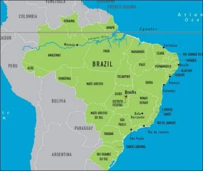 Brazil is on this map.
