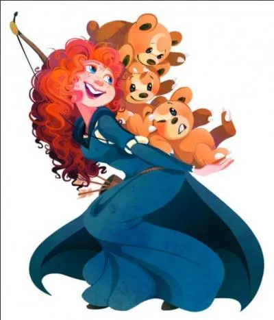 Merida is used to playing with her three little brothers. But who does she play with?