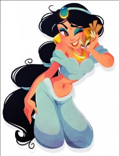 What's that cute little bird Jasmine is stroking?